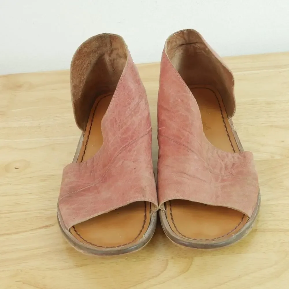 Free People Mont Blanc Sandals EU 38 US 7.5 8 Boho Festival Flats Bootie‎ Shoes